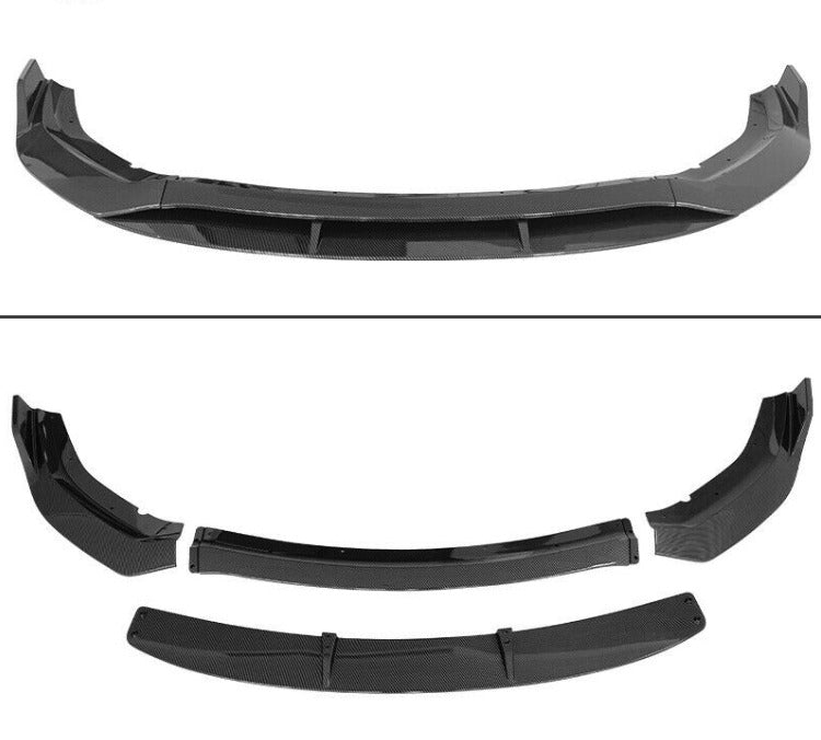 2020 - 24 Charger Widebody Carbon Fiber Front Bumper Lip 4PC