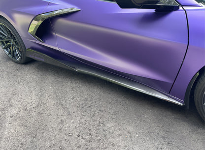 C8 Corvette Stingray Carbon Fiber 5VM Side Skirts