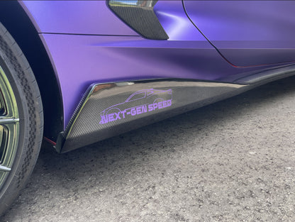 C8 Corvette Stingray Carbon Fiber 5VM Side Skirts
