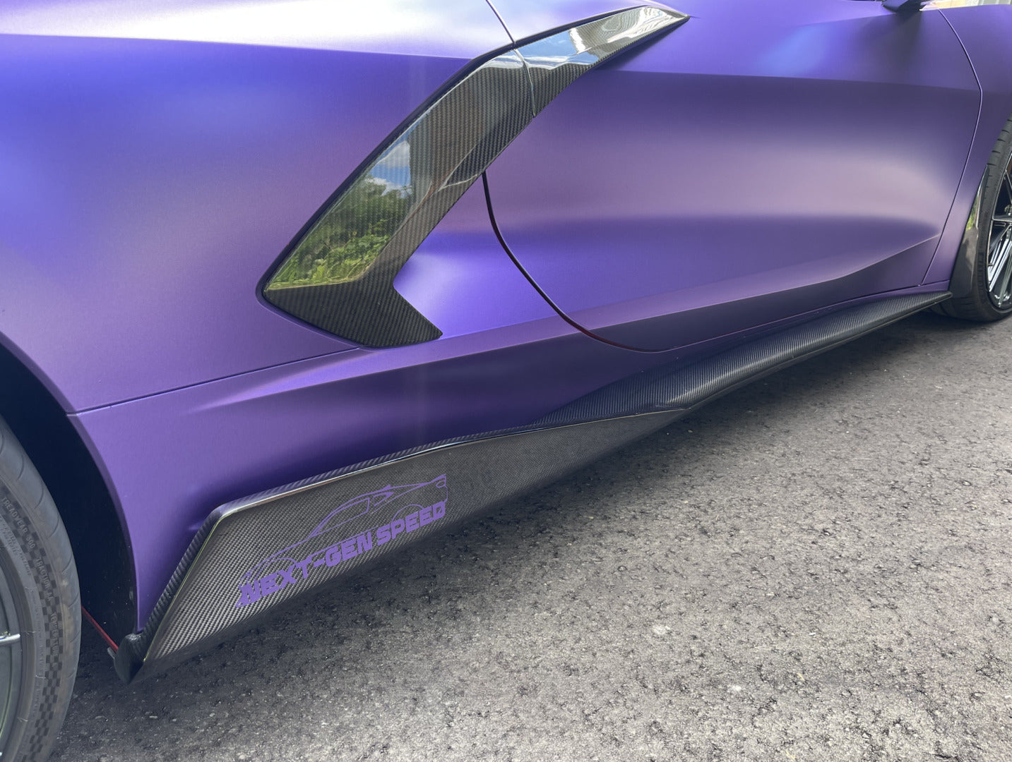 C8 Corvette Stingray Carbon Fiber 5VM Side Skirts