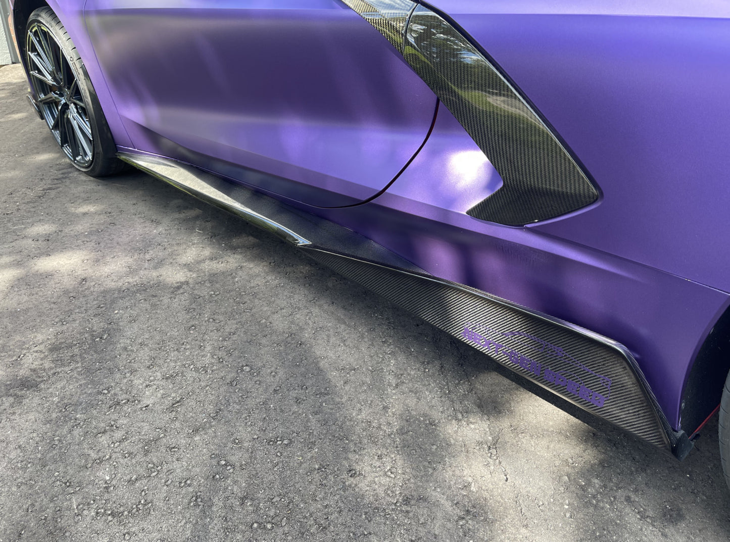 C8 Corvette Stingray Carbon Fiber 5VM Side Skirts