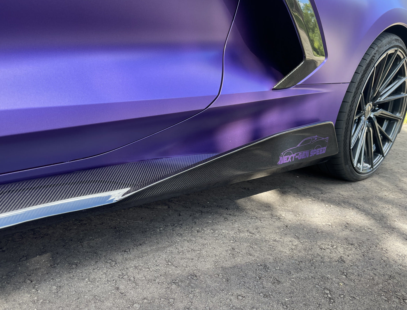 C8 Corvette Stingray Carbon Fiber 5VM Side Skirts