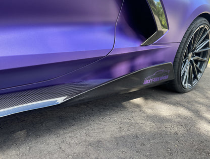 C8 Corvette Stingray Carbon Fiber 5VM Side Skirts
