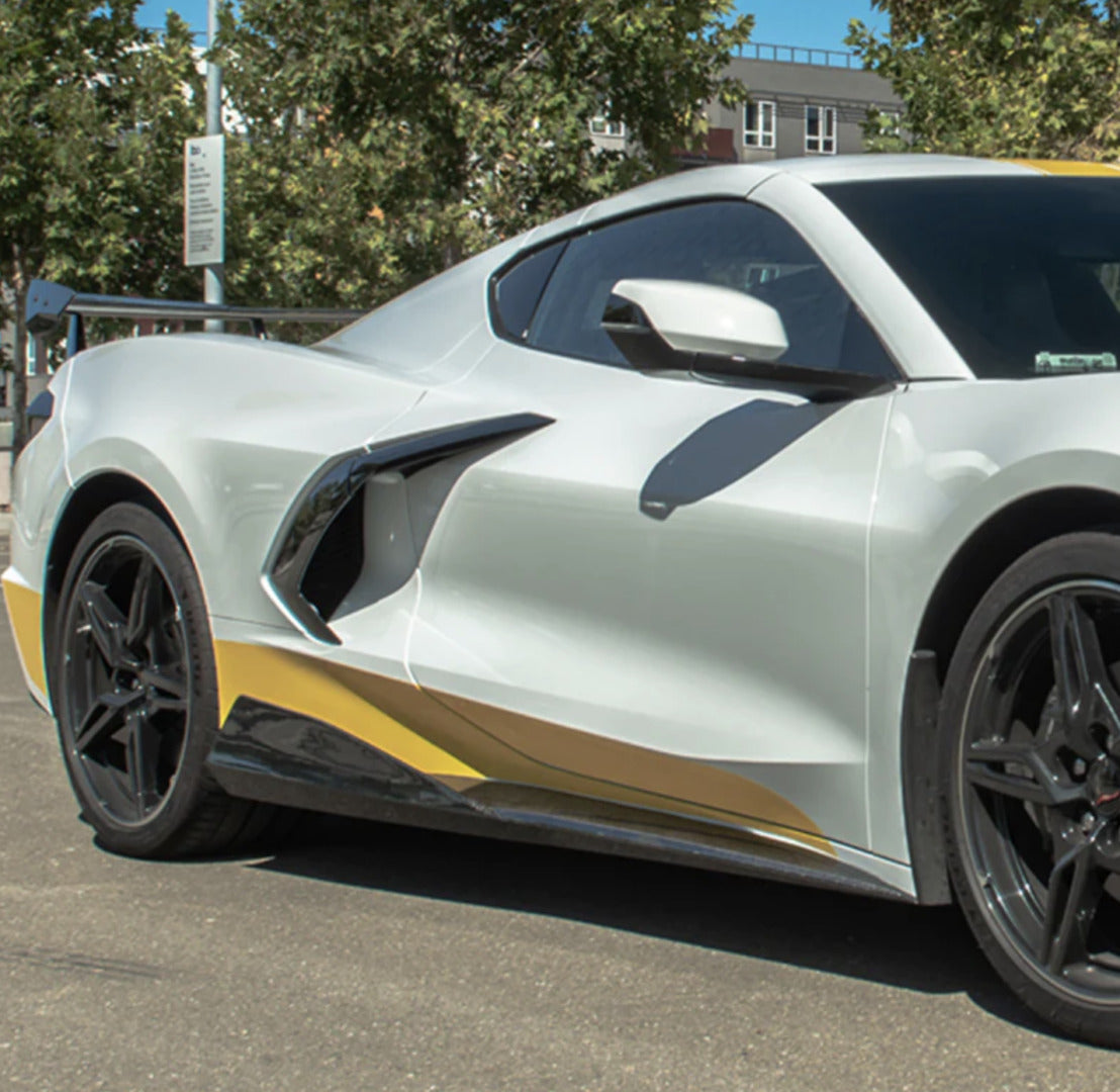 C8 Corvette Stingray 5VM Splitter + Side Skirts Kit