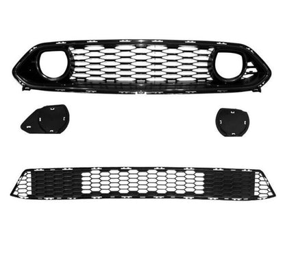 2018-24 Ford Mustang Mach 1 Style PP Front Bumper Cover Conversion Full Kit