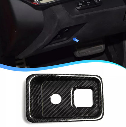 C8 Corvette Carbon Fiber Interior Parking Brake Trim Cover