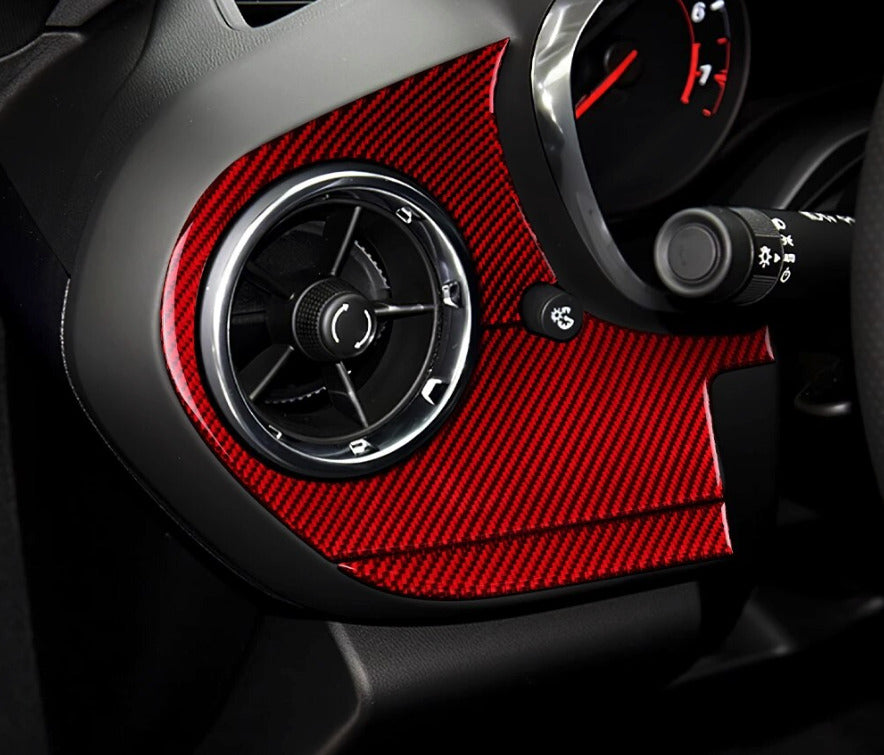 2016-2024 6th Gen Camaro Carbon Fiber Driver Side Dashboard Insert Cover - Non-HUD | Next-Gen Carbon