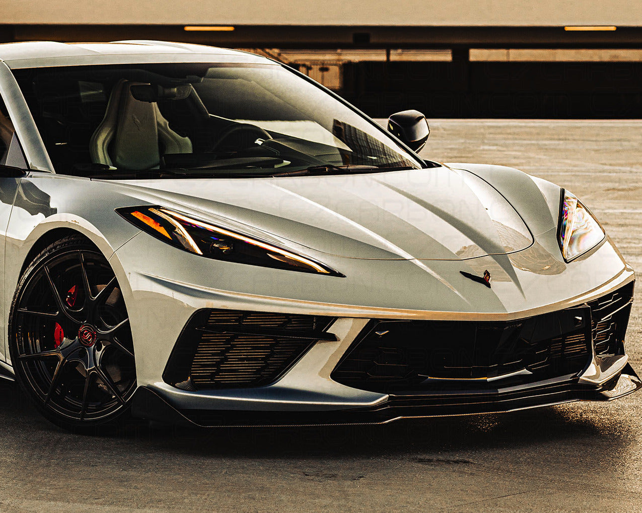 C8 Corvette 5VM Style Front Splitter Lip | C7Carbon