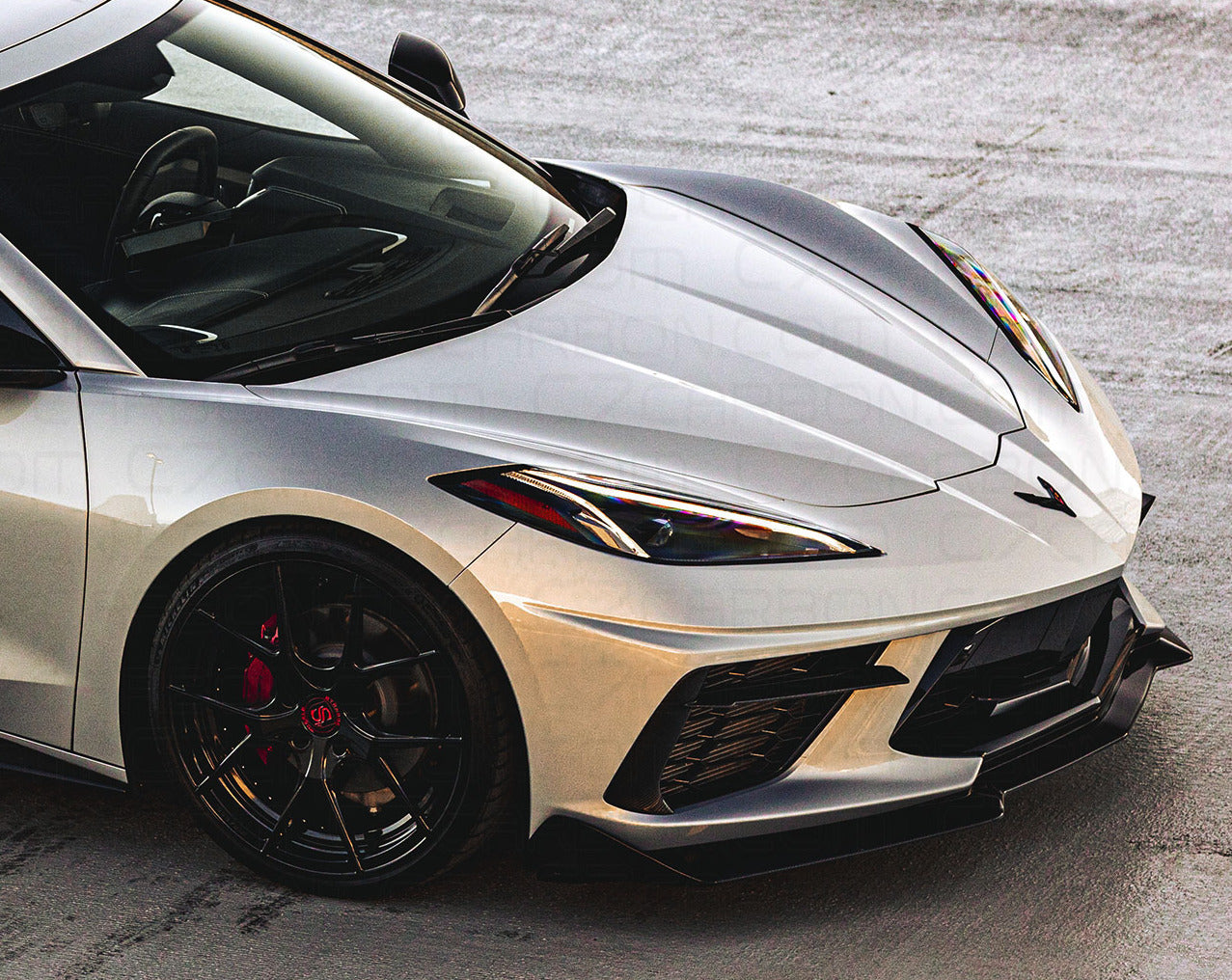 C8 Corvette 5VM Style Front Splitter Lip | C7Carbon