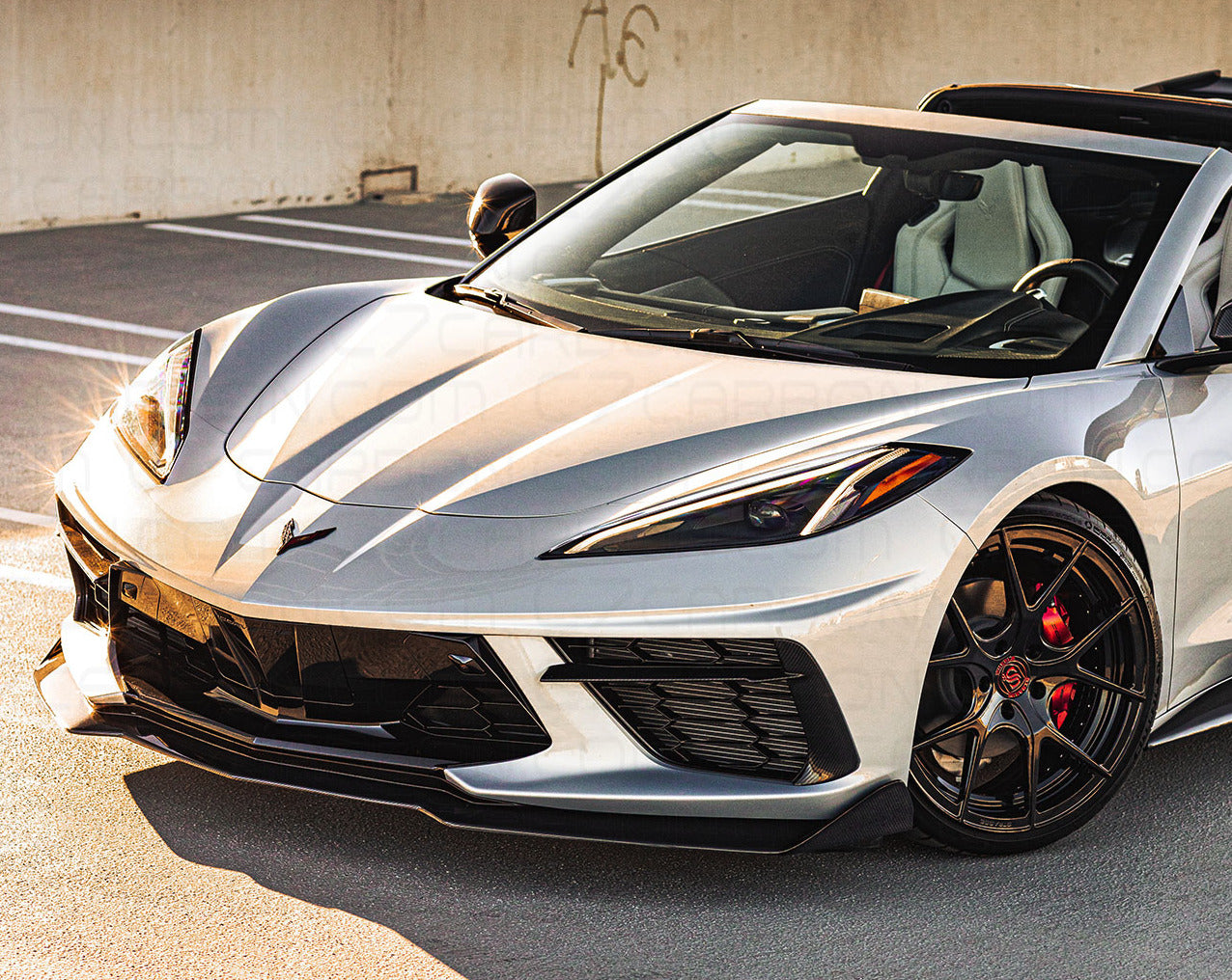 C8 Corvette 5VM Style Front Splitter Lip | C7Carbon