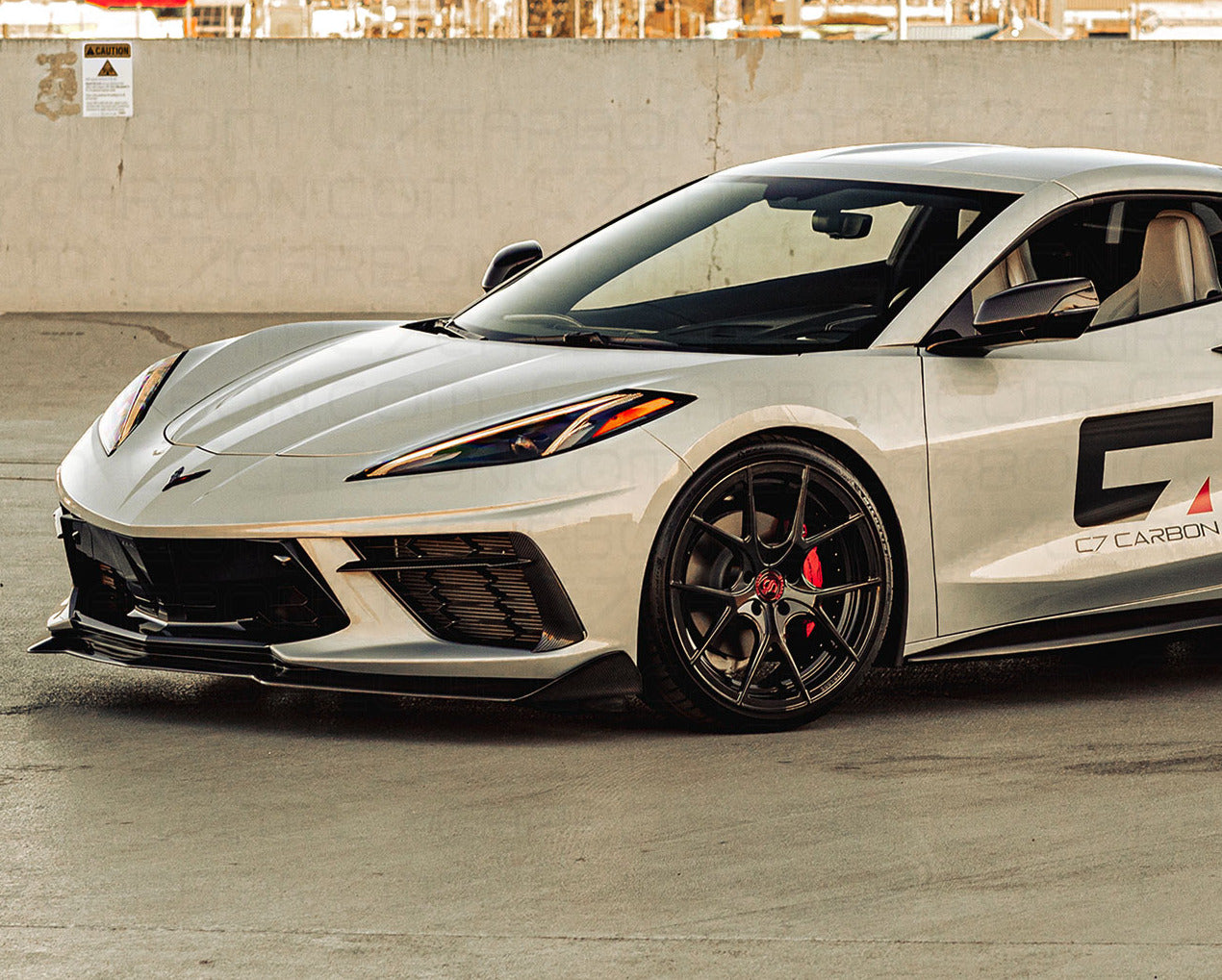 C8 Corvette 5VM Style Front Splitter Lip | C7Carbon