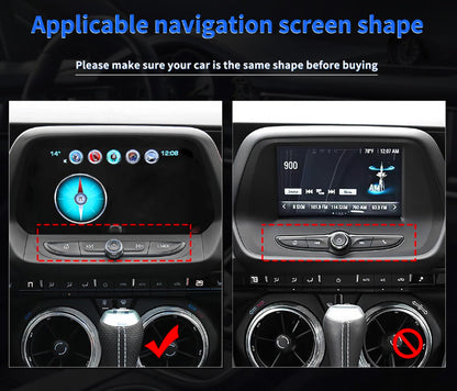 2016- 24 Camaro Carbon Fiber Radio Navigation Button Covers (Black/Red) | Next-Gen Carbon
