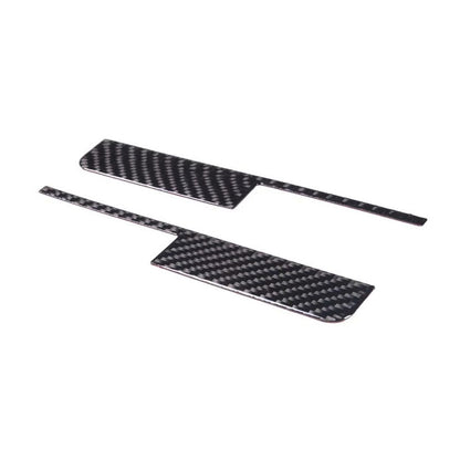 C8 Corvette Soft Carbon Fiber Emergency Door Release Covers in Black / Red | Next-Gen Carbon