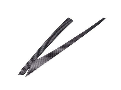 C8 Corvette Soft Carbon Fiber Side Climate Control Cover in Black / Red | Next-Gen Carbon