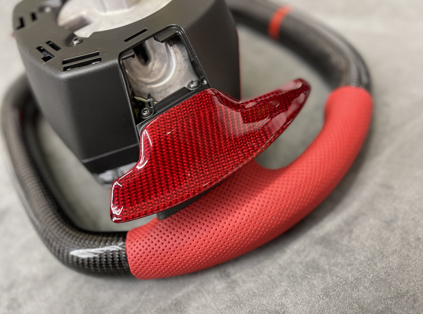 C8 Corvette Stingray / Z06 Carbon Fiber LED Steering Wheel (Complete/Heated) | Next-Gen Carbon