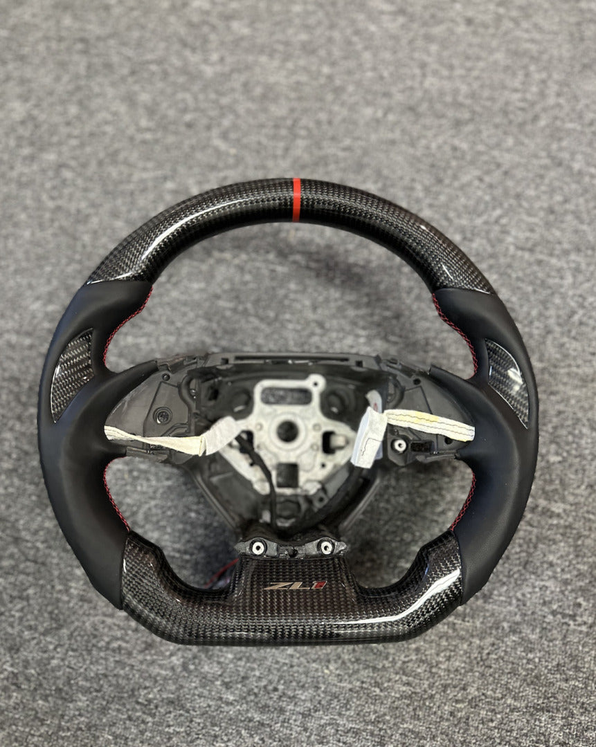 2016 - 24 Camaro Custom Carbon Fiber Steering Wheel (Bare)