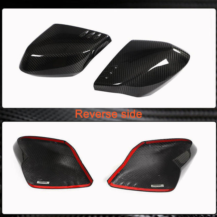 C8 Corvette Stingray / Z06 / E-Ray Carbon Fiber Mirror Cover Caps
