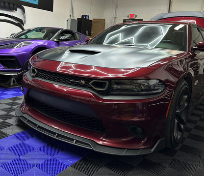 2015 - 24 Charger SRT Track Package v2 Splitter Lip - Matte Black