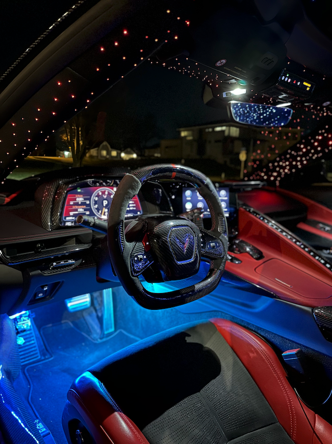 C8 Corvette Star Light Headliner Interior Kit Installation | Twinkle/Assorted | Canton, Michigan
