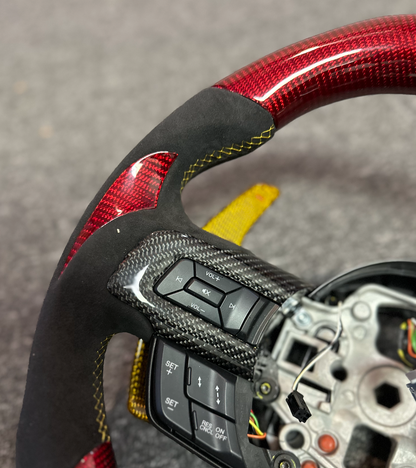 2015-24 Ford Mustang Carbon Fiber Custom Steering Wheel (Complete) | GT/Ecoboost/GT350/GT500 Mach 1