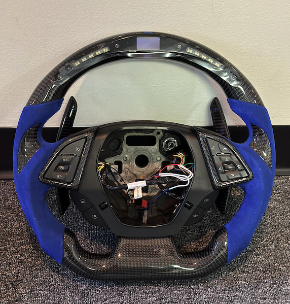 2016 - 24 Camaro LED Carbon Fiber Steering Wheel (Complete/Heated) | Next-Gen Carbon