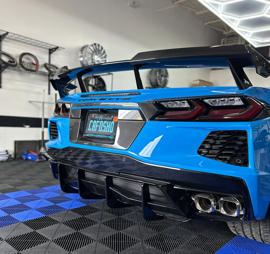 C8 Corvette Stingray Z51 Add-On Rear Diffuser Fins