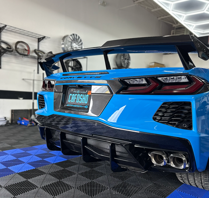 C8 Corvette Stingray Z51 Add-On Rear Diffuser Fins