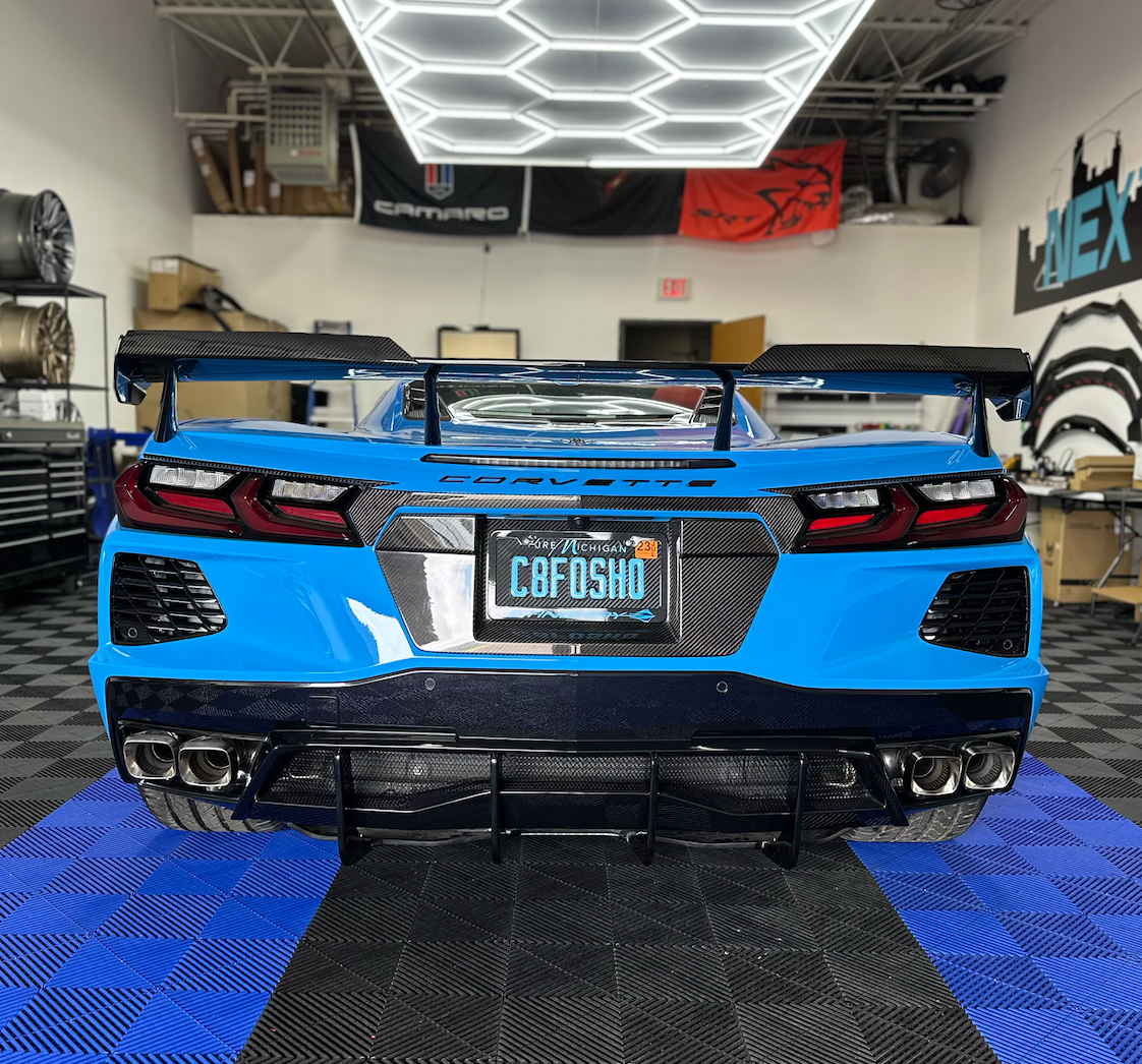 C8 Corvette Stingray Z51 Add-On Rear Diffuser Fins