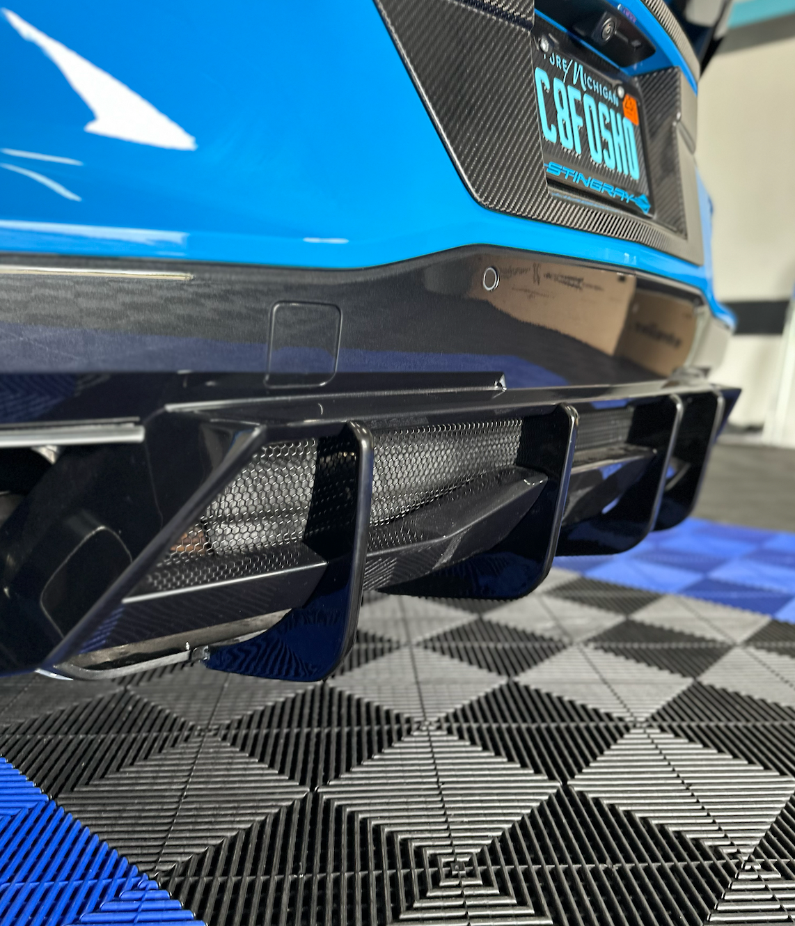 C8 Corvette Stingray Z51 Add-On Rear Diffuser Fins
