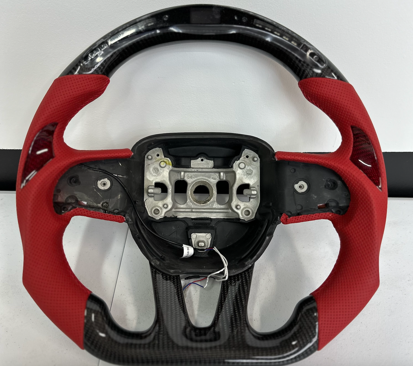 2015-24 Dodge Charger / Challenger LED Carbon Fiber Steering Wheel (Complete/Heated) | Next-Gen Carbon