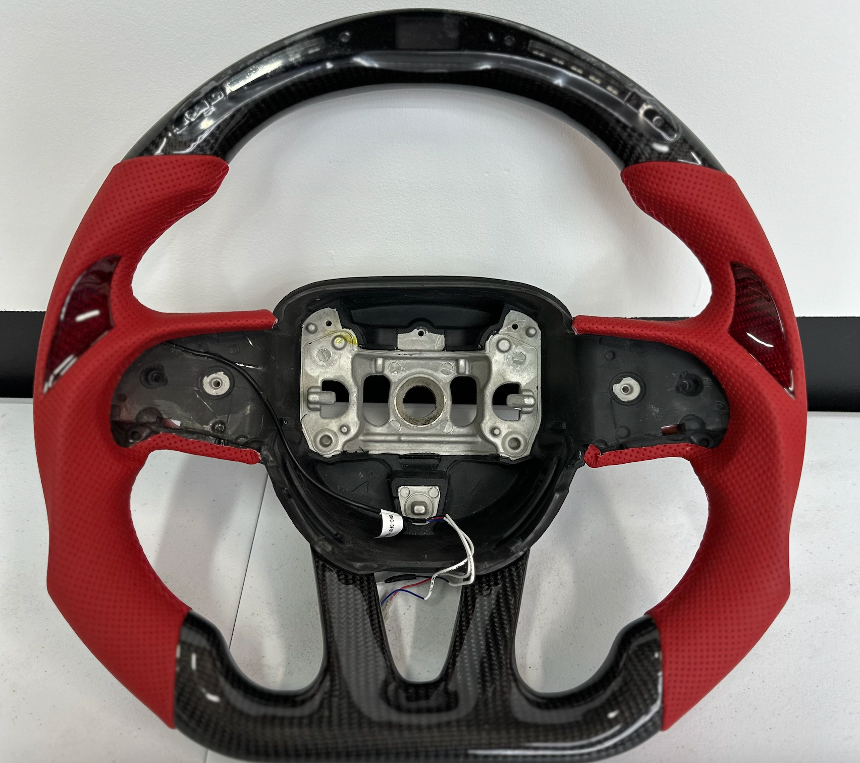 2015-24 Dodge Charger / Challenger LED Carbon Fiber Steering Wheel (Complete/Heated) | Next-Gen Carbon