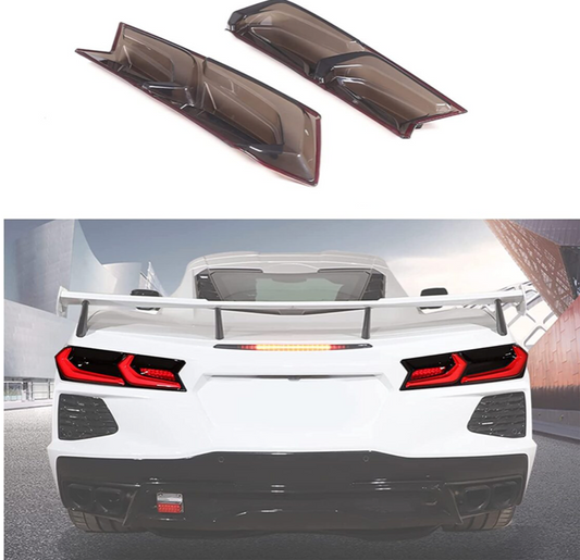 C8 Corvette Stingray / Z06 / E-Ray Smoked Clear Tail Light Covers
