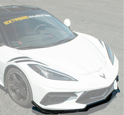 C8 Corvette Stingray Z06 Z07 Style Performance Front Splitter &amp; Canards
