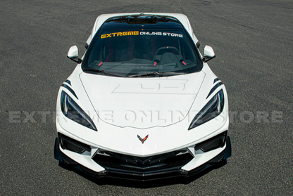 C8 Corvette Stingray Z06 Z07 Style Performance Front Splitter &amp; Canards