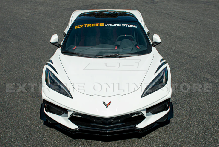 C8 Corvette Stingray Z06 Z07 Style Performance Front Splitter &amp; Canards