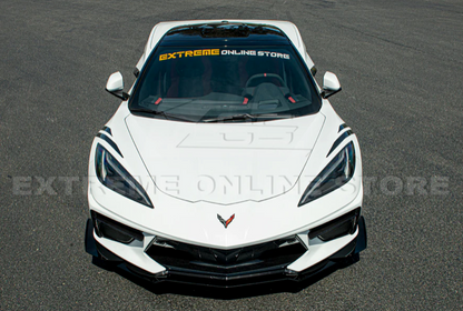 C8 Corvette Stingray Z06 Z07 Style Performance Front Splitter &amp; Canards