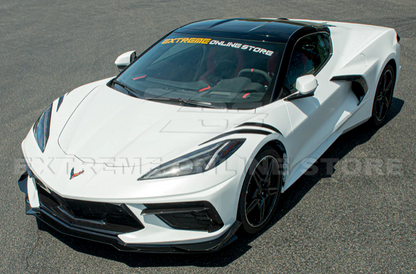 C8 Corvette Stingray Z06 Z07 Style Performance Front Splitter &amp; Canards