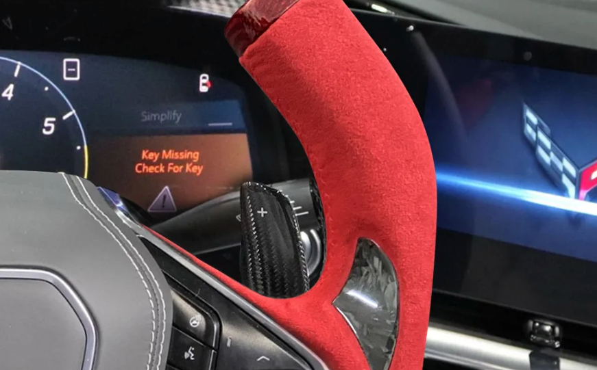 C8 Corvette Stingray / Z06 F1 Yoke Style Carbon Fiber Steering Wheel (Complete/Heated) | Next-Gen Carbon