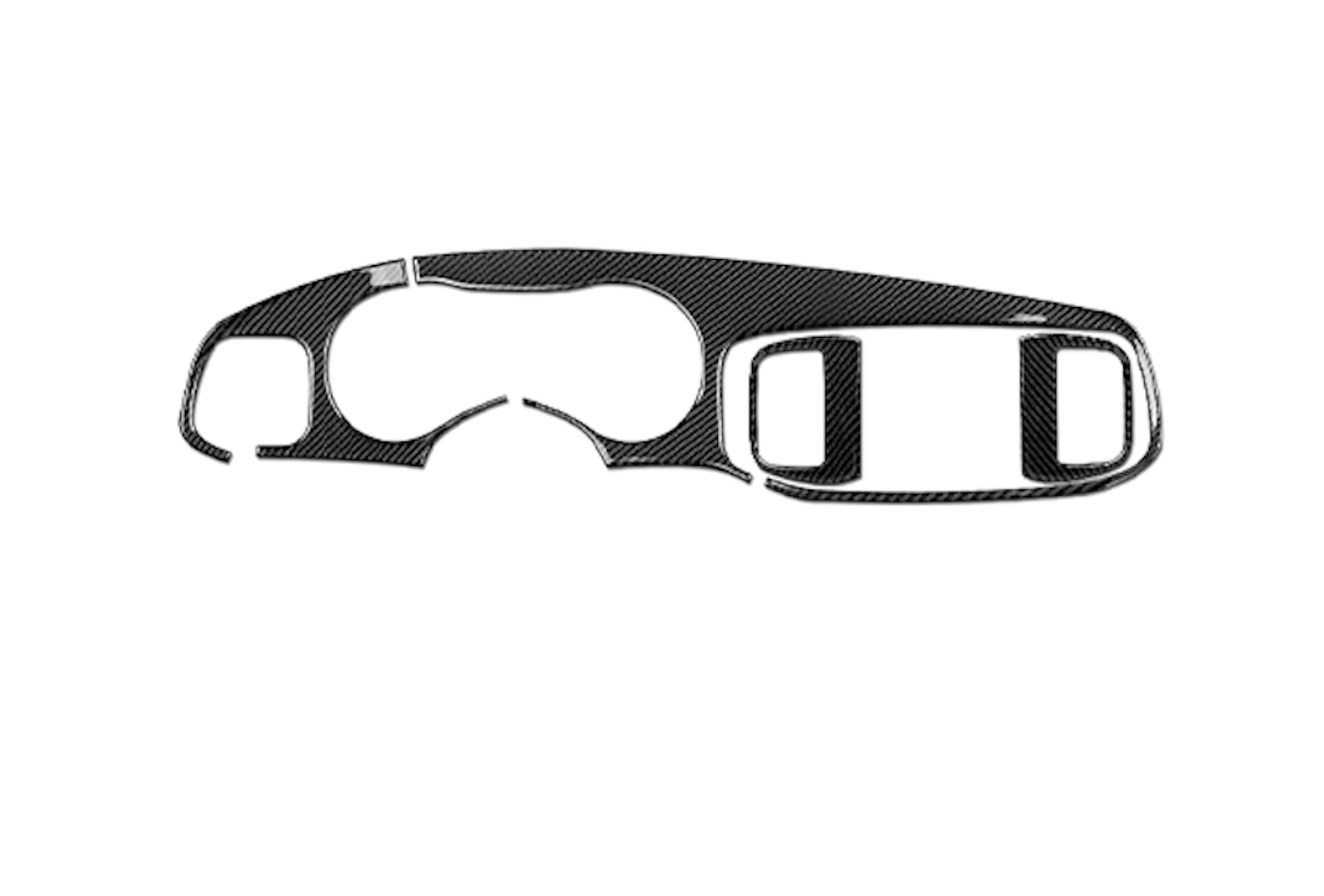 2015 - 24 Dodge Charger Carbon Fiber Dashboard Insert Overlay | Next-Gen Carbon