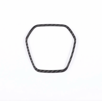 C8 Corvette Carbon Fiber Center Steering Wheel Chrome Trim Cover