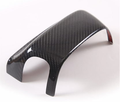 C8 Corvette Carbon Fiber Steering Wheel Base Panel Trim Cover | Black / Red