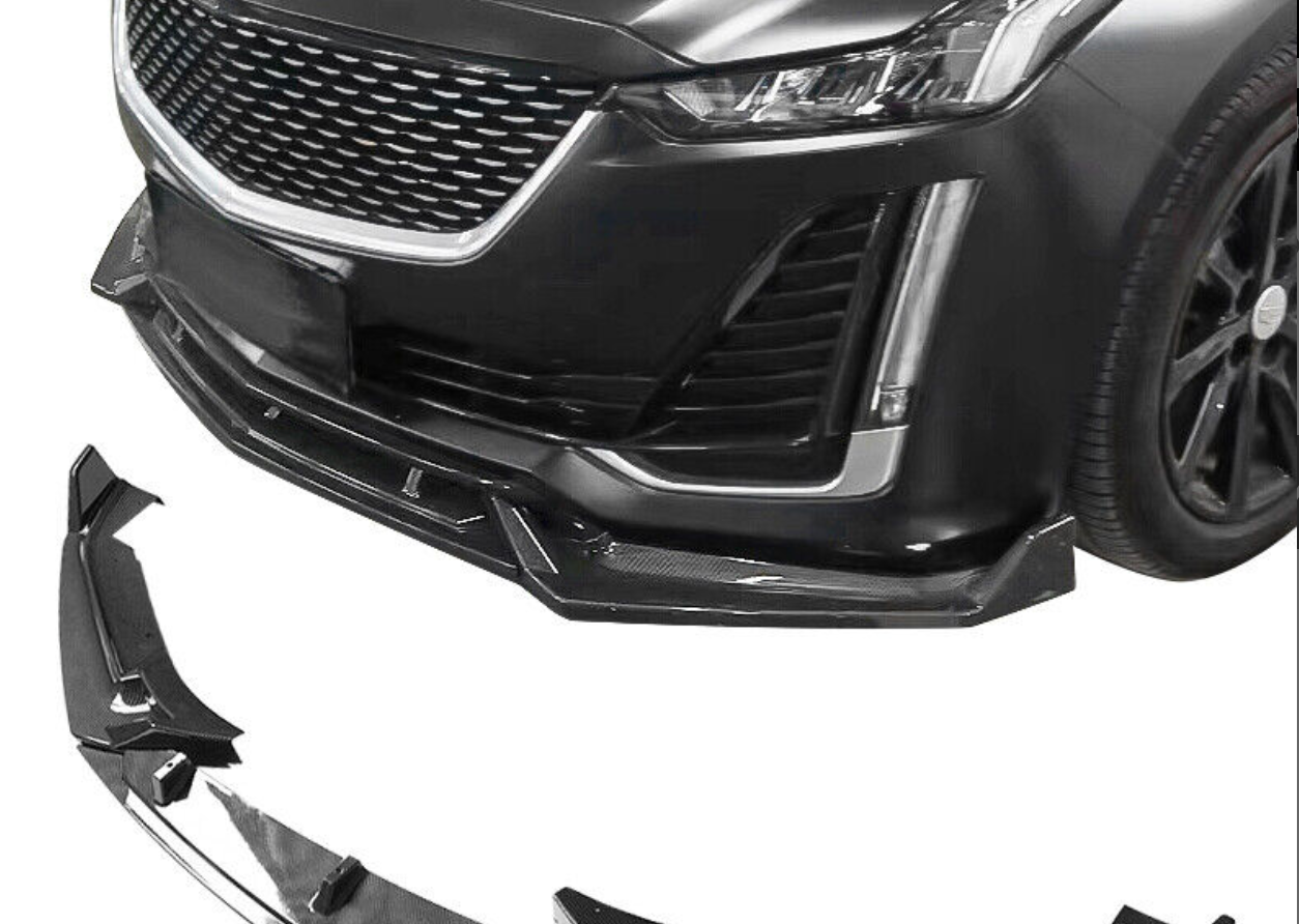 2020 - 24 Cadillac CT5 3pc Front Splitter (Gloss/Matte/Carbon)