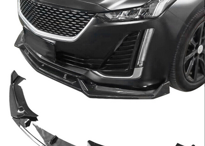 2020 - 24 Cadillac CT5 3pc Front Splitter (Gloss/Matte/Carbon)