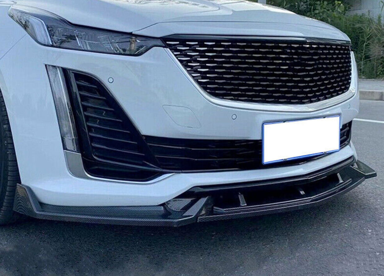 2020 - 24 Cadillac CT5 3pc Front Splitter (Gloss/Matte/Carbon)
