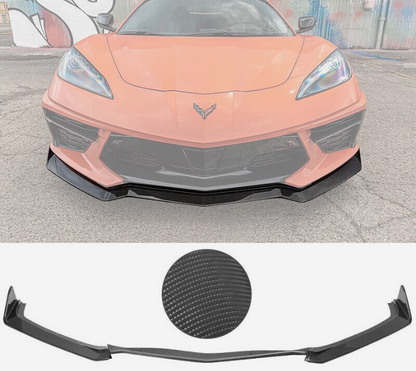 C8 Corvette Stingray Carbon Fiber 5VM Front Splitter Lip (3 Piece)