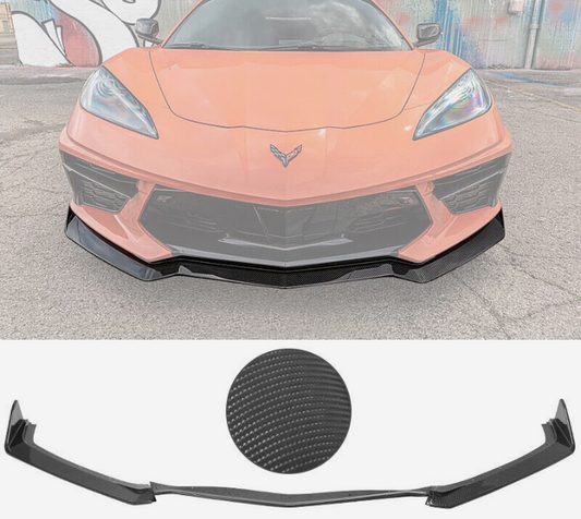 C8 Corvette Stingray Carbon Fiber 5VM Front Splitter Lip (3 Piece)
