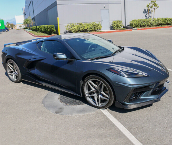 C8 Corvette Stingray Carbon Fiber 5VM Front Splitter Lip (3 Piece)