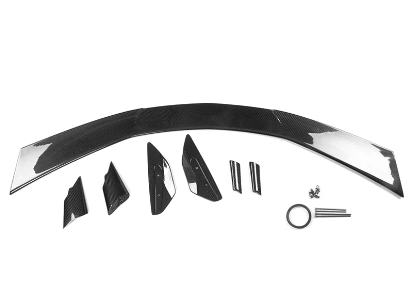 C8 Corvette Stingray Full Carbon Fiber High Wing Spoiler | Next-Gen Carbon