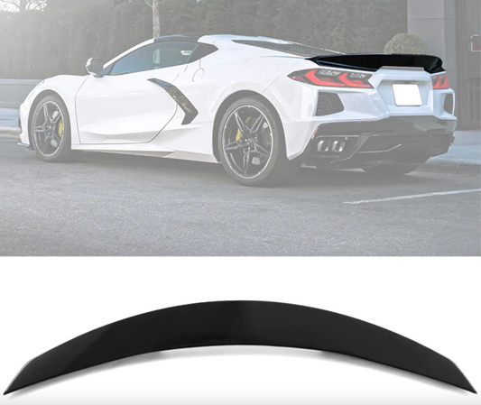C8 Corvette Stingray Rear DuckTail Spoiler (Primer/Gloss/Carbon Fiber)