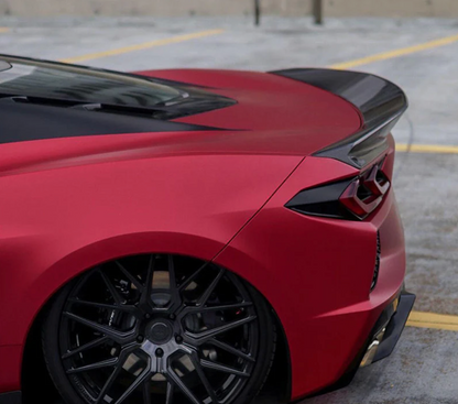 C8 Corvette Stingray Rear DuckTail Spoiler (Primer/Gloss/Carbon Fiber)